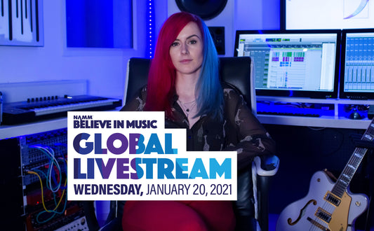 Emma performs at NAMM Show Global Livestream