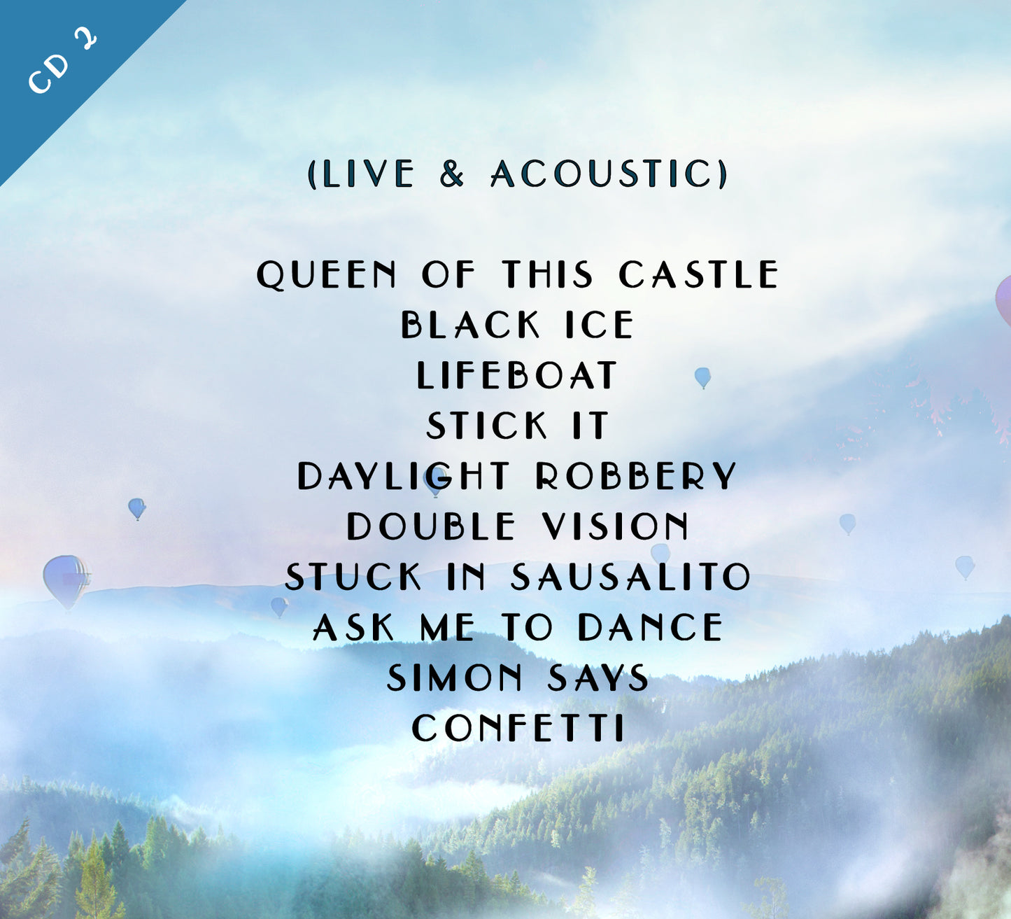 BRAVE Track List Disc 2