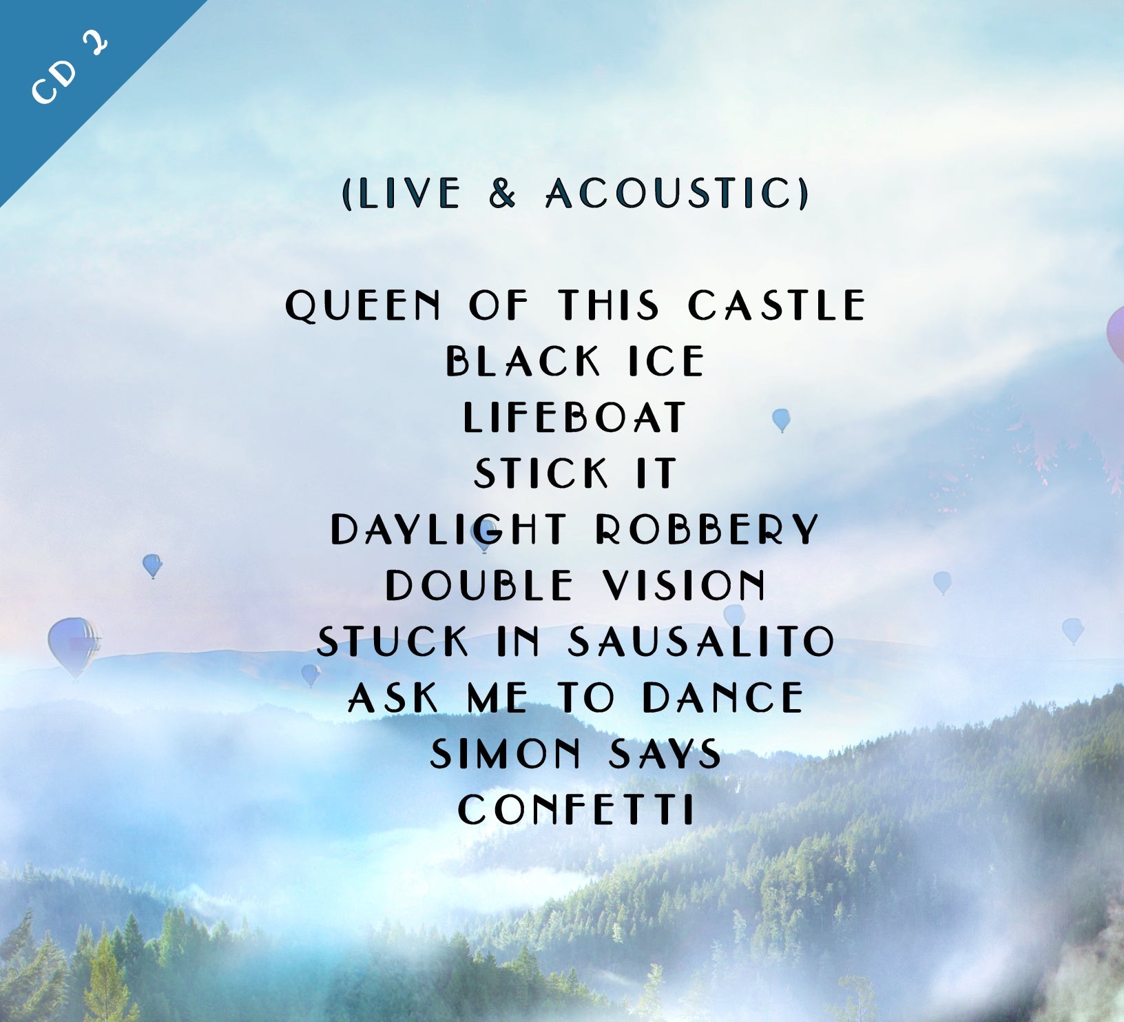 BRAVE Track List Disc 2