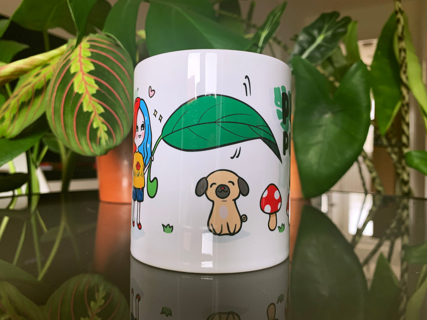 Pug in the Jungle Mug